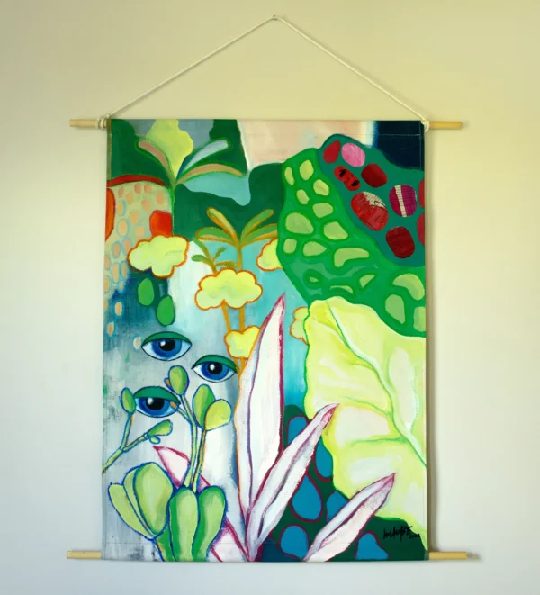 PAINTING ON FABRIC "THE JUNGLE OF UNKNOWN“ - Image 2