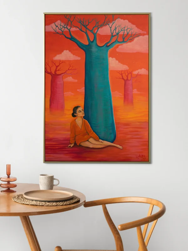 VIBRANT PAINTING „UPROOTED AND PLANTED AGAIN“