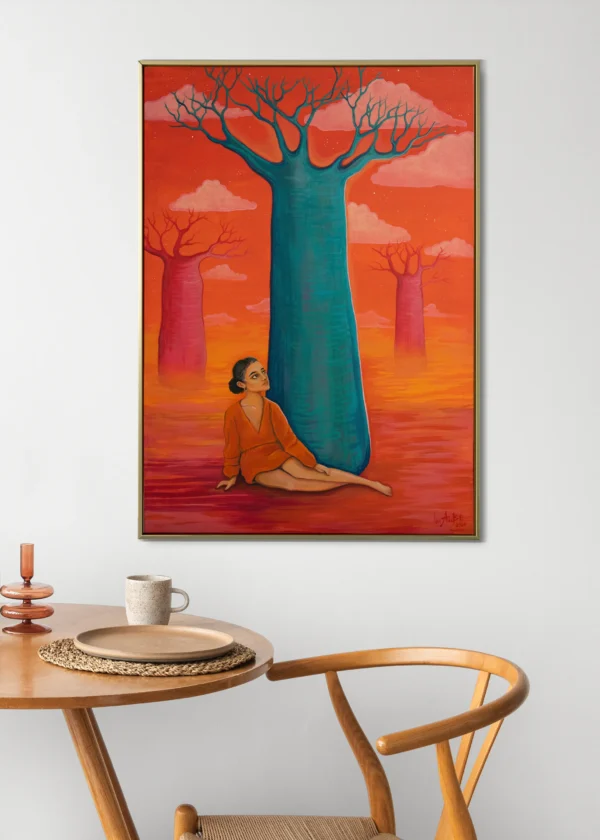 VIBRANT PAINTING „UPROOTED AND PLANTED AGAIN“